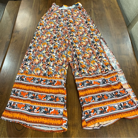 Maaji Compass Cay Floral Wide Leg Palazzo Pants Size Medium - Picture 2 of 8